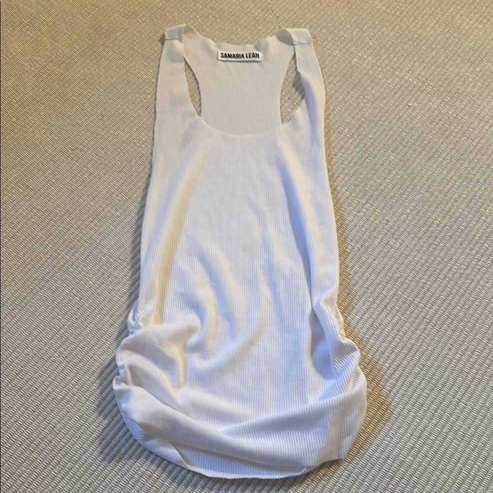 [SOLD] Samaria Leah SL Tank in Sea Salt White size Small